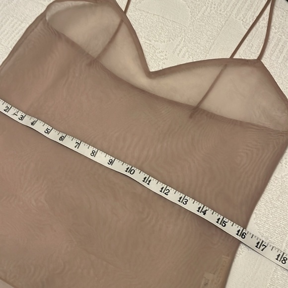 Carolyne Roehm Sheer Silk Cami - Picture 5 of 6